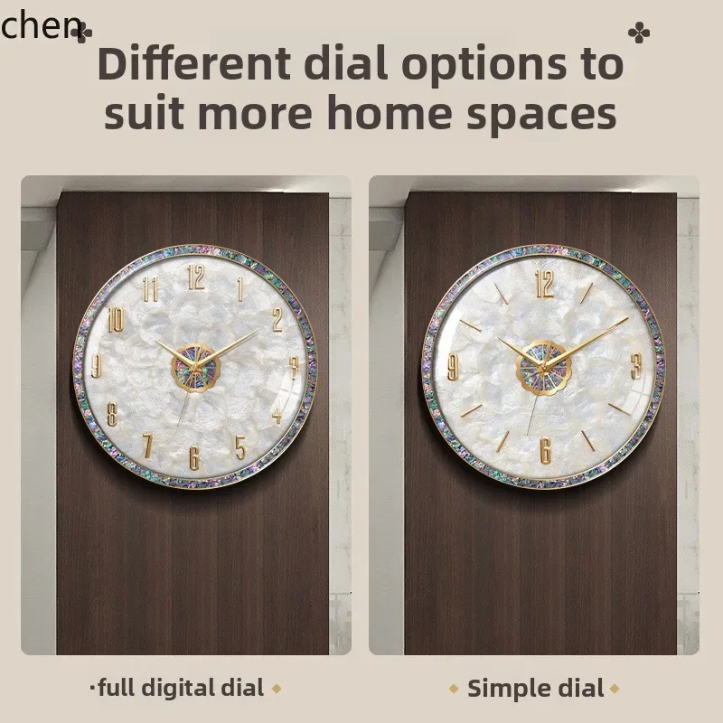 Wall Clock Silent - Jam dinding mewah TQH-i7.7 - ruang