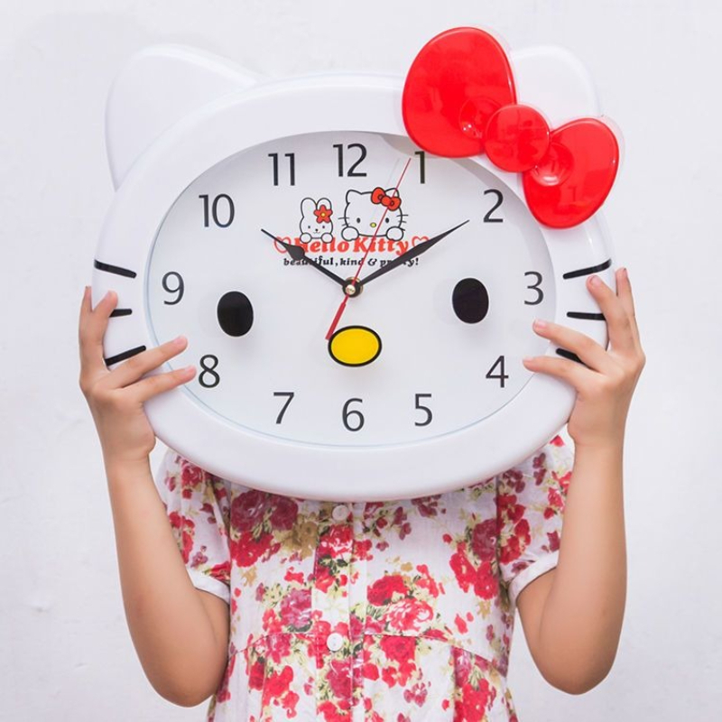 Wall Clock Silent - Jam Dinding Senyap HelloKitty Sanrio yang