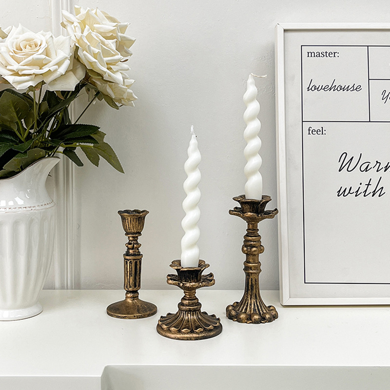 Home Decor Vintage - Tempat Lilin Perunggu Antik Bergaya Vintage