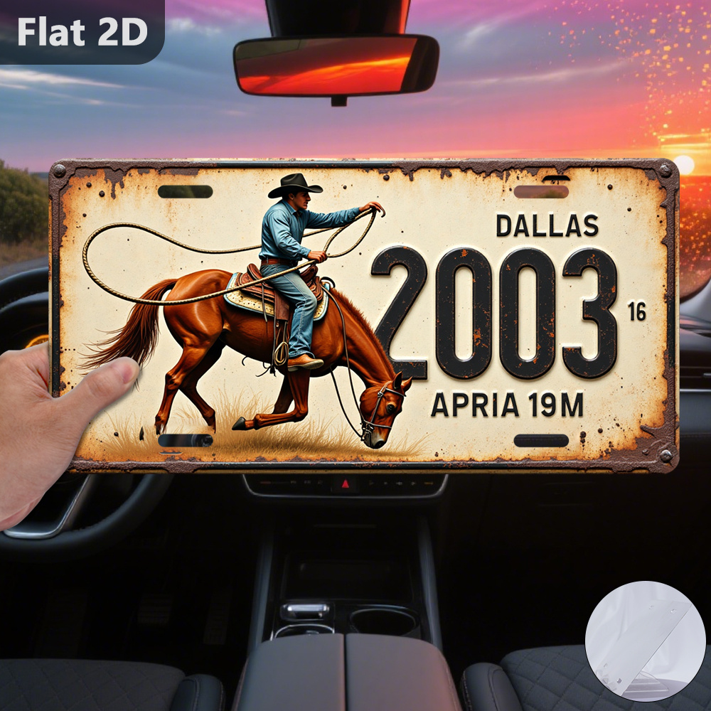 Home Decor Dallas - Papan Nama Kuda Koboi Dallas 2003