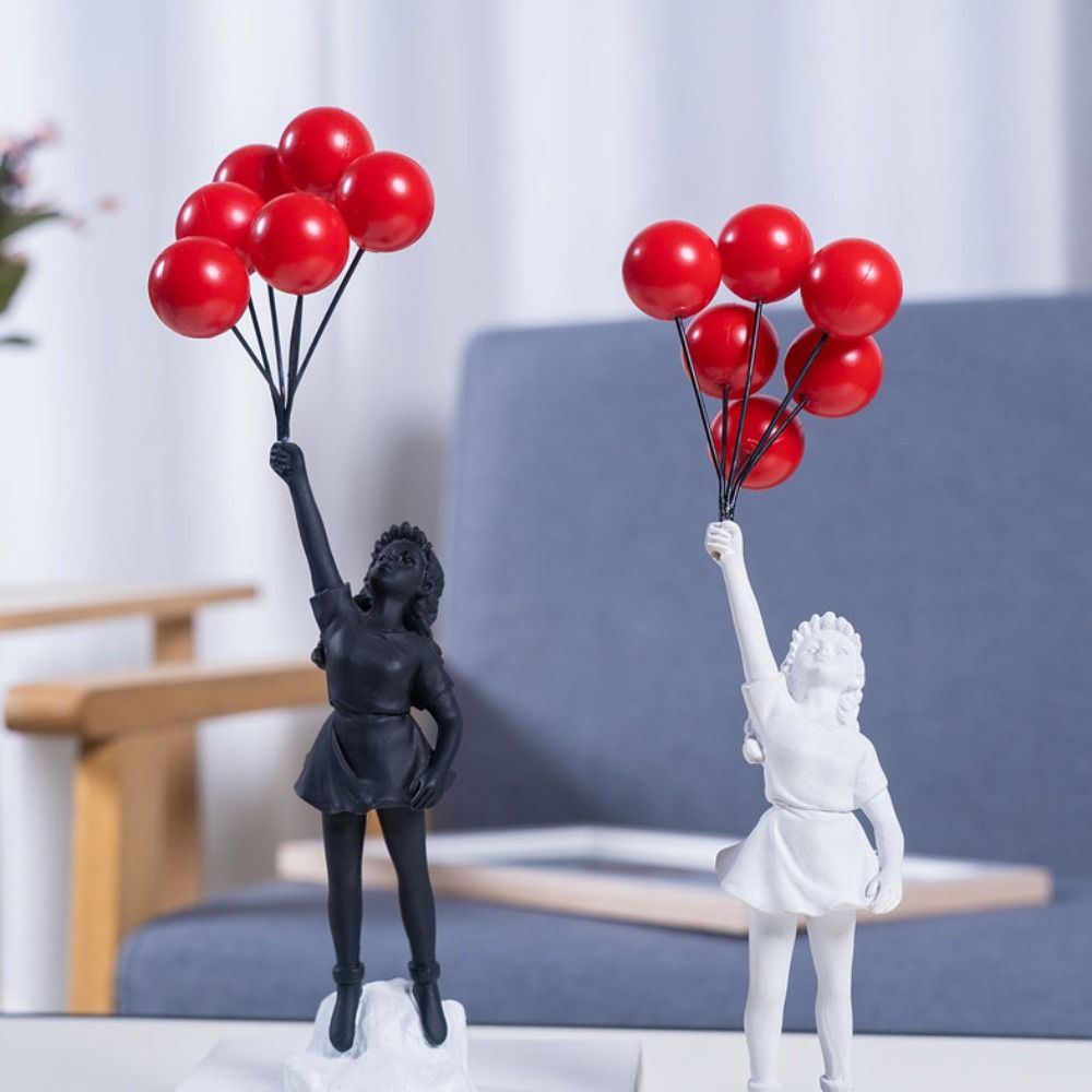 Home Decor On Sale - Patung bunga Resin Banksy untuk Interior
