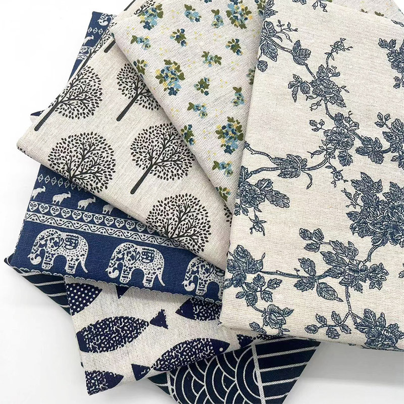 Home Decor Inspo - Kain Campuran Katun Linen Motif Bunga