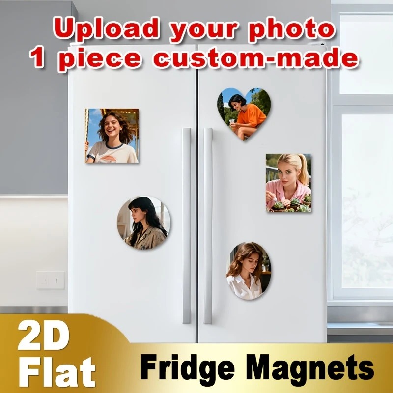 Home Decor Inspo - Magnet Kulkas Foto Kustom 2D Datar