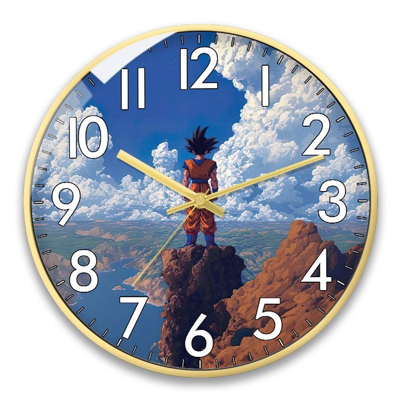 Wall Clock Silent - Jam Dinding Kuarsa Karakter Kartun Anime