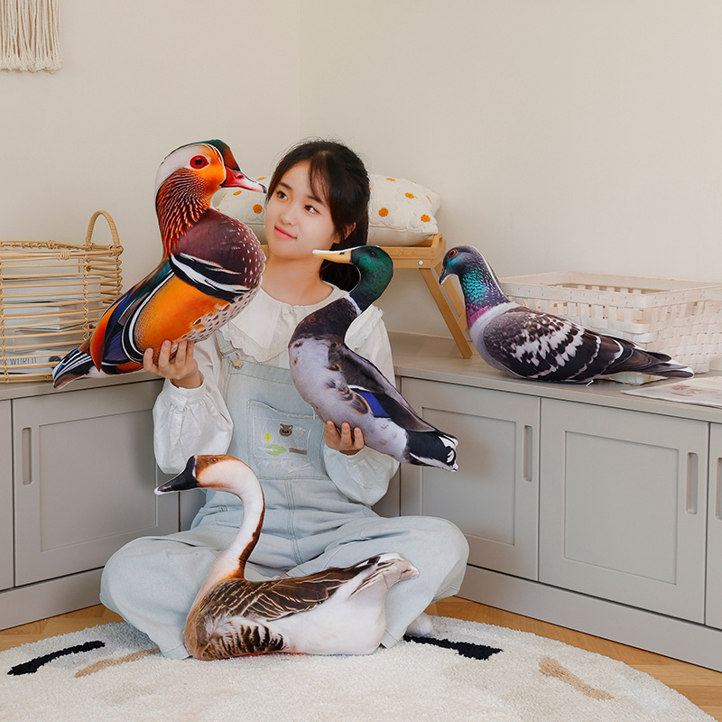 Home Decor Duck - Bantal hewan 3D simulasi, dekorasi rumah