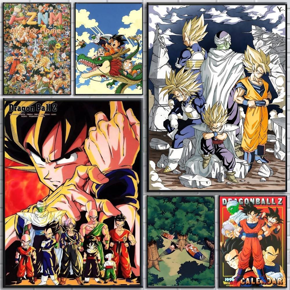Geometric Wall Art - AZNM Dragon Ball Z Cetakan Kanvas
