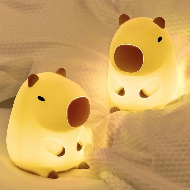 Home Decor On Sale - Lampu Tidur Kapibara Lucu Kartun Silikon