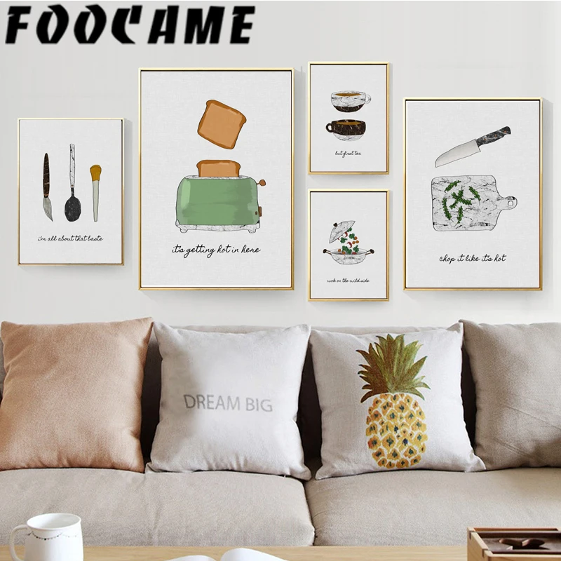 Home Decor Pt - Poster Dapur Kue Manis Seni Nordik