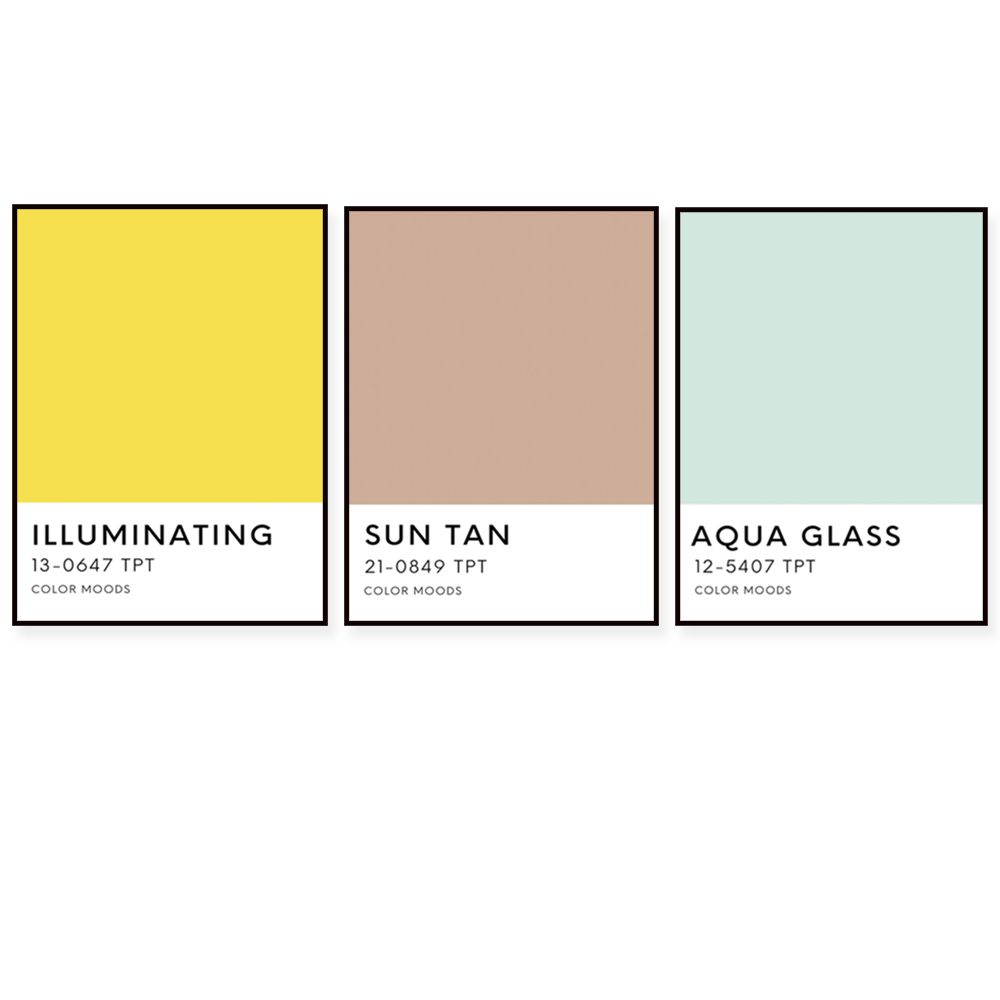 Home Decor Color Palettes - Cetakan warna palet Sunshine State, tipografi,