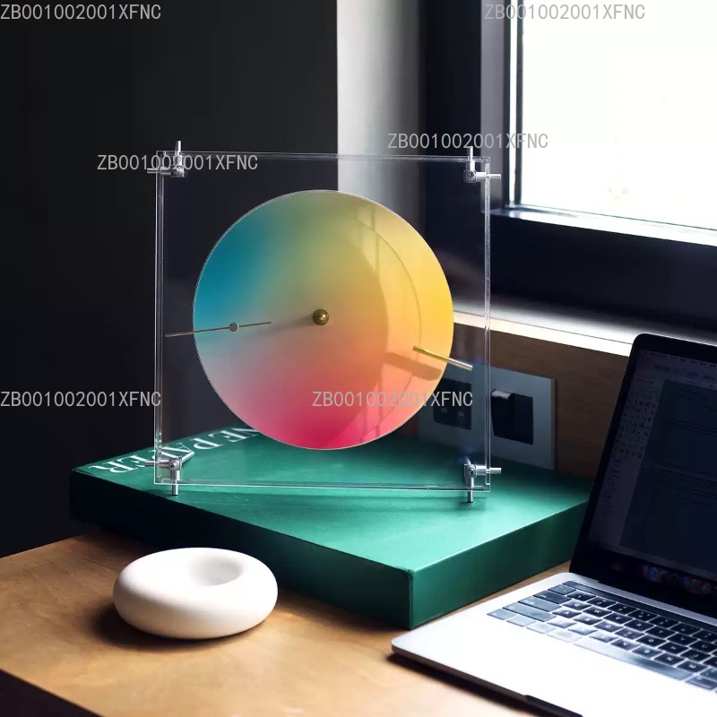 Wall Clock Silent - Jam Dinding & Meja Pelangi Tiga