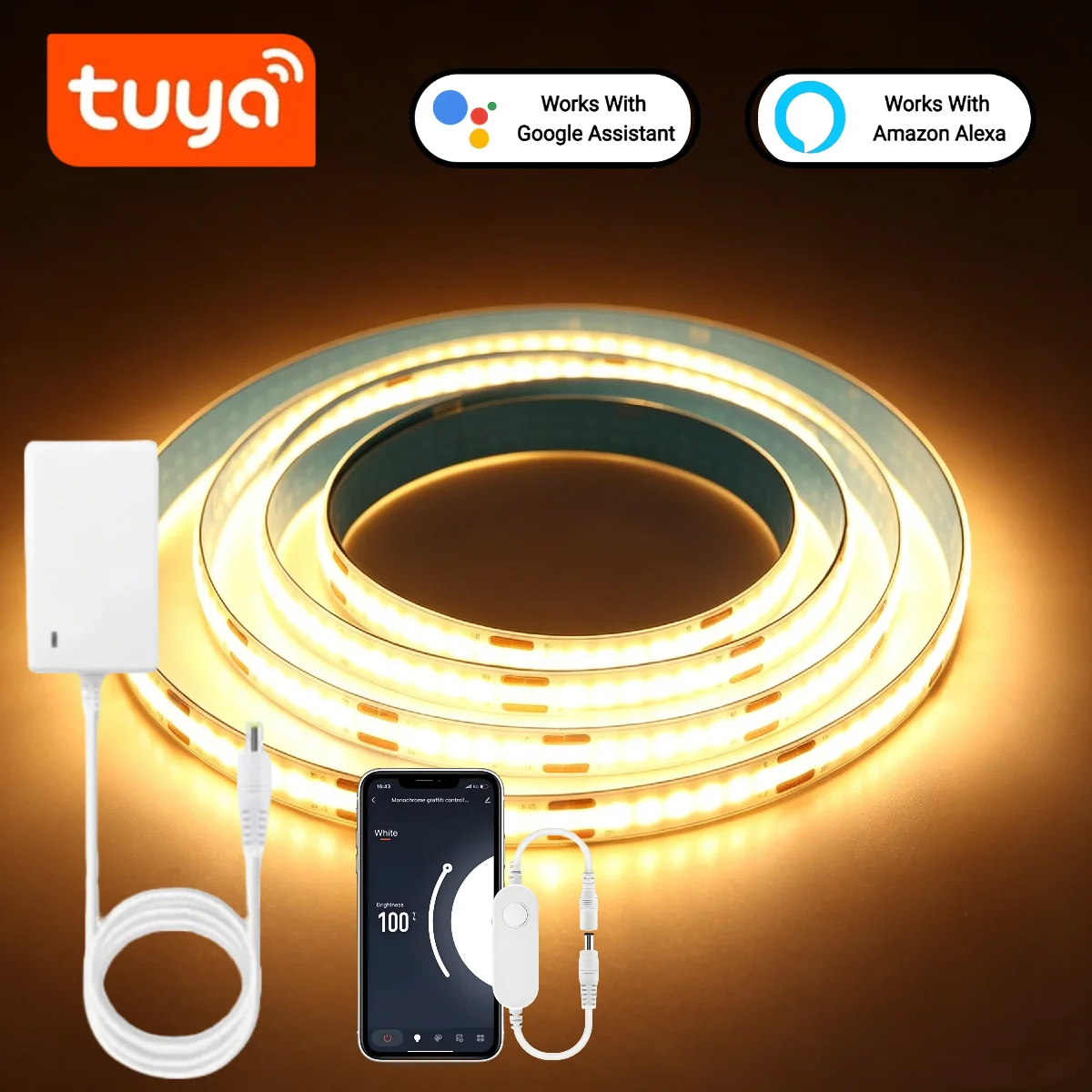 Home Decor App Free - Lampu Strip LED COB Pintar Tuya,