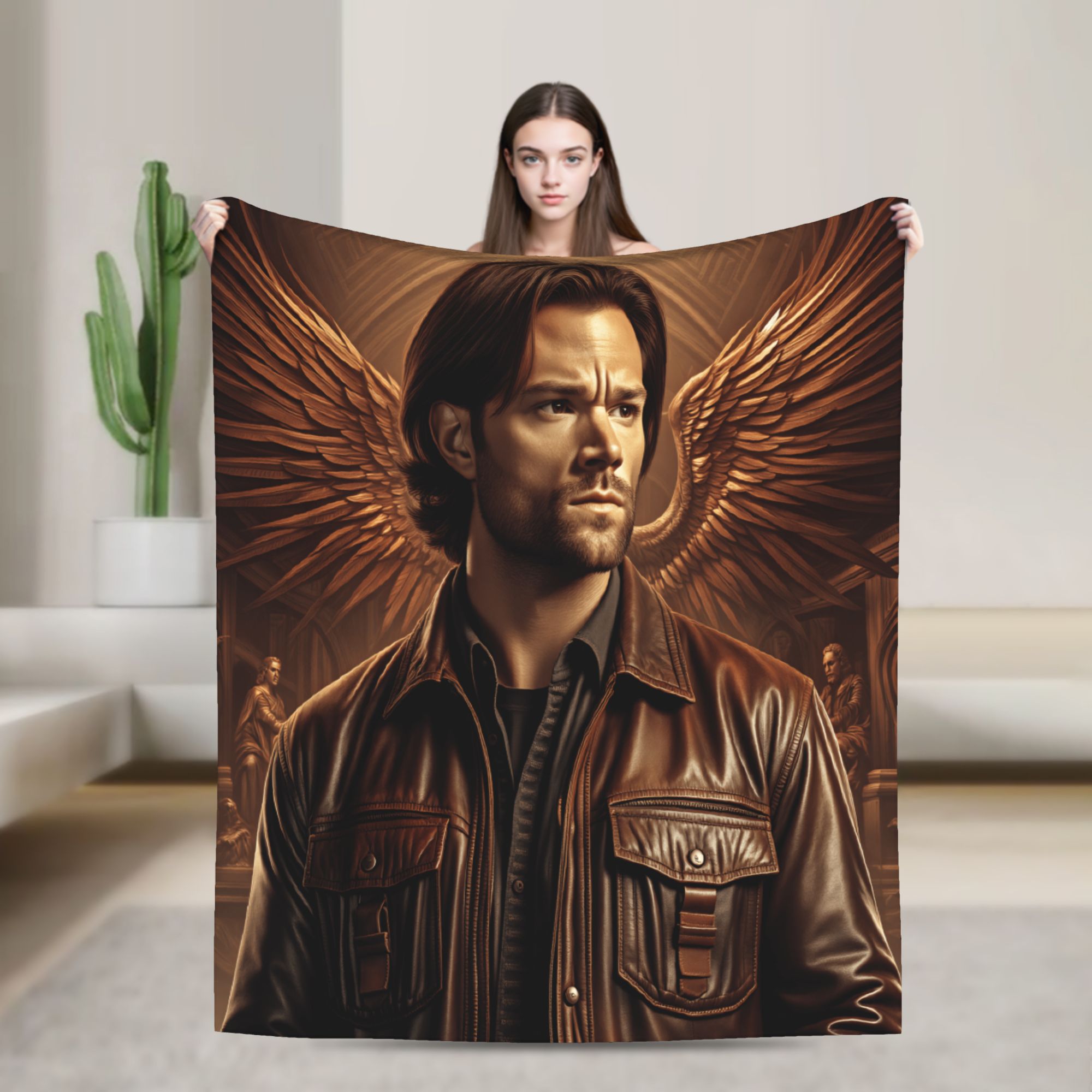 Home Decor Diy Ideas - Selimut Supernatural Sam Winchester, Selimut Flanel