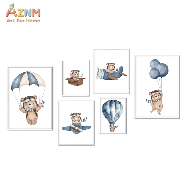 Home Decor Pt - AZNM Cetakan Kanvas Tanpa Bingkai Cat