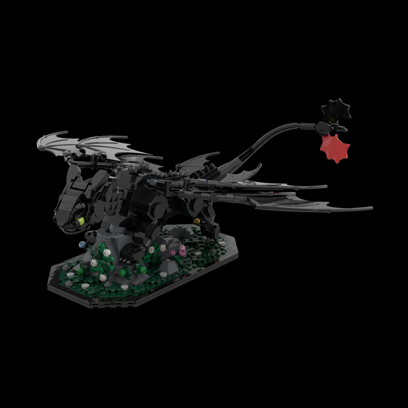 Home Decor Diy Ideas - 699PCS MOC Model Kreatif Toothless Koleksi