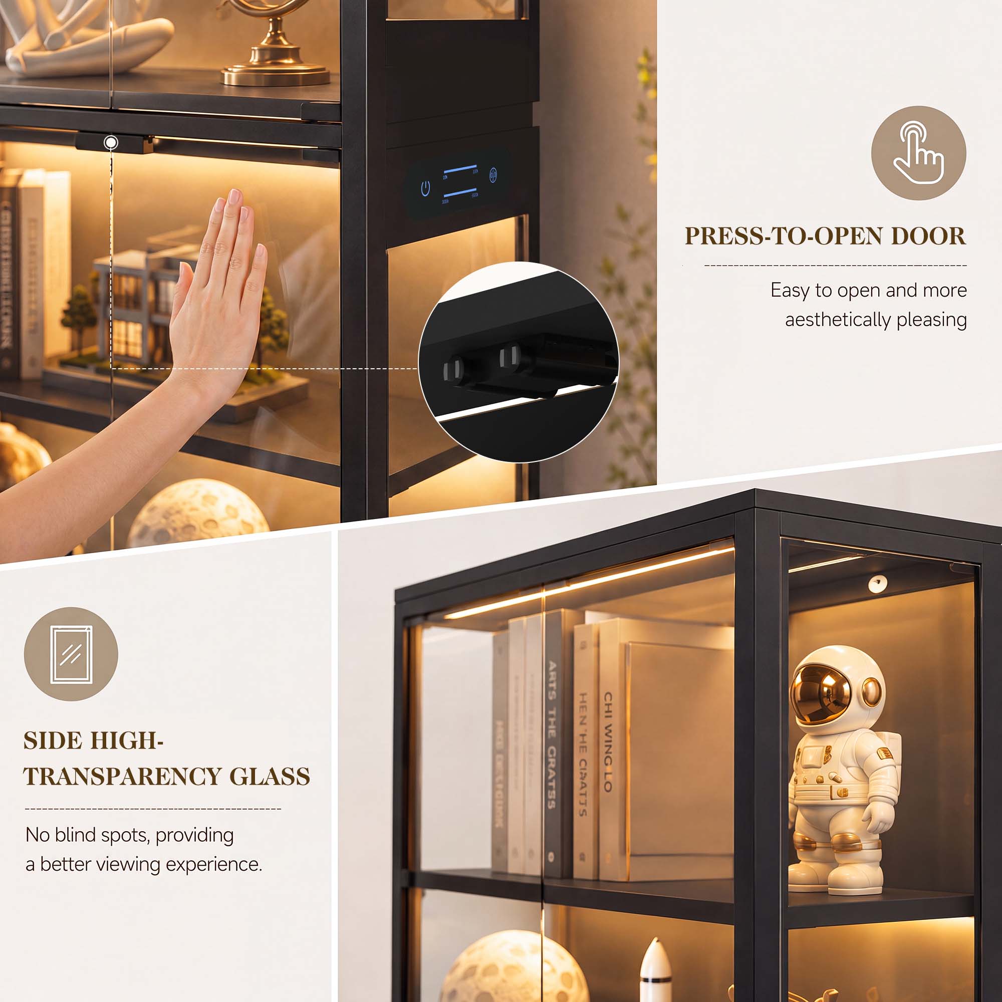 TCGBKAF Lemari Pajangan 5 Ting - Home Decor Lighting ulasan dan harga