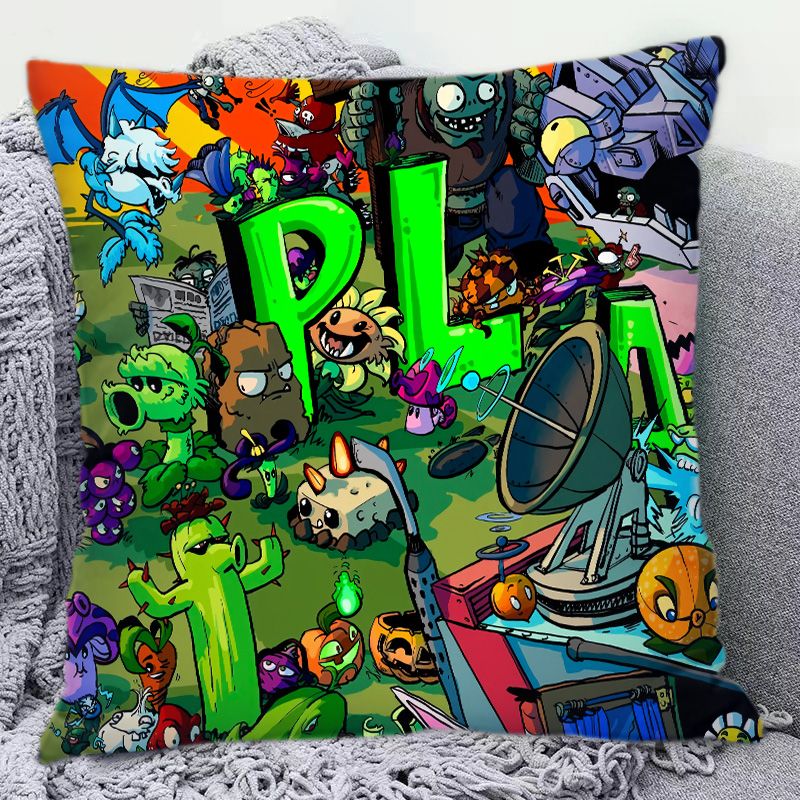Plants Vs. Zombies Bantal Pola - Home Decor Sofa ulasan dan harga