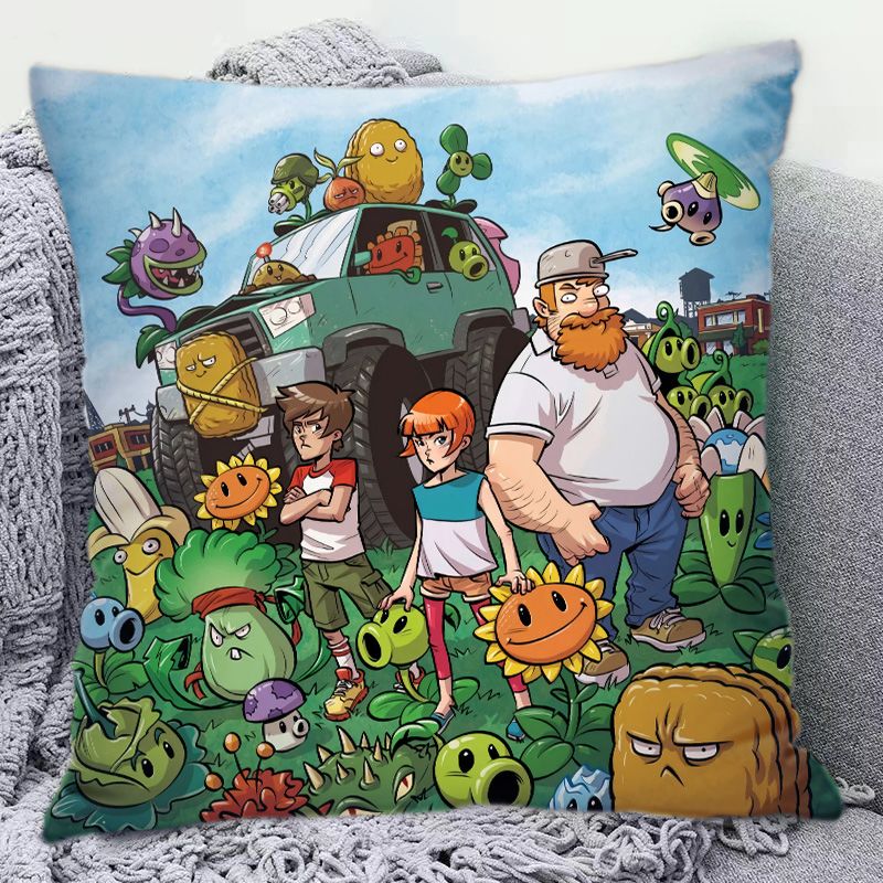 Plants Vs. Zombies Bantal Pola - Home Decor Sofa ulasan dan harga