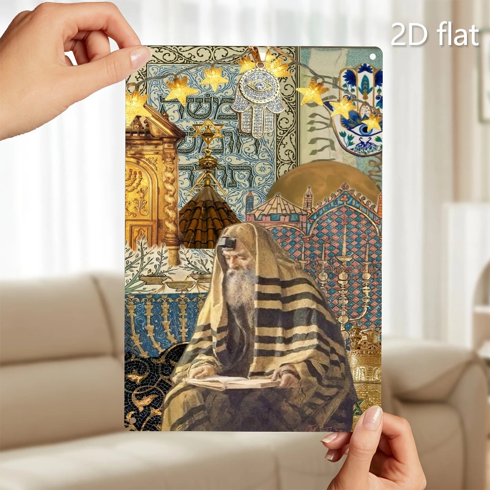 CIFBUY Seni Dinding Aluminium  - Home Decor Vintage ulasan dan harga