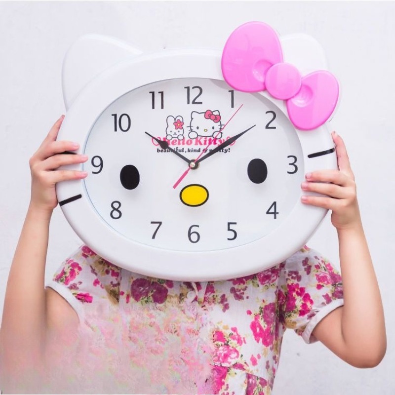 Jam Dinding Senyap HelloKitty  - Wall Clock Silent ulasan dan harga
