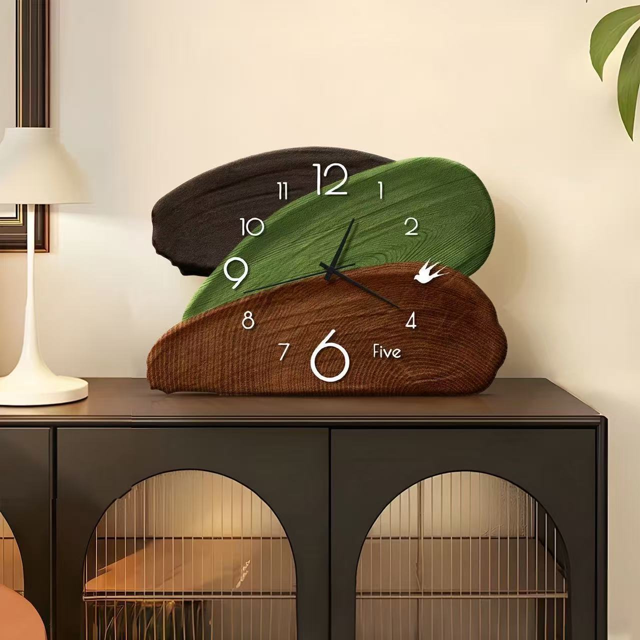 Jam Dinding & Meja Retro Hijau - Wall Clock Silent ulasan dan harga