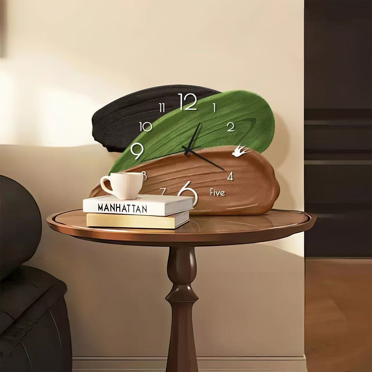 Jam Dinding & Meja Retro Hijau - Wall Clock Silent ulasan dan harga