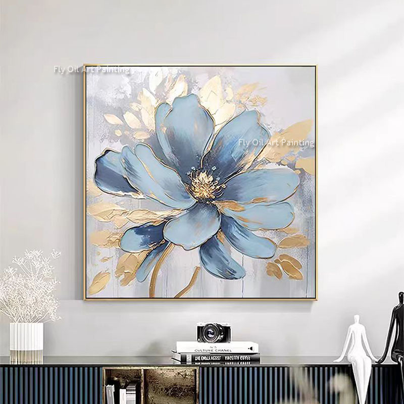 Lukisan Minyak Bunga Poppy Teb - Home Decor Color Palettes ulasan dan harga