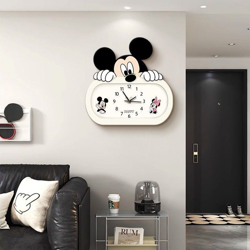 Jam Dinding Kartun Mickey Ruan - Wall Clock Silent ulasan dan harga