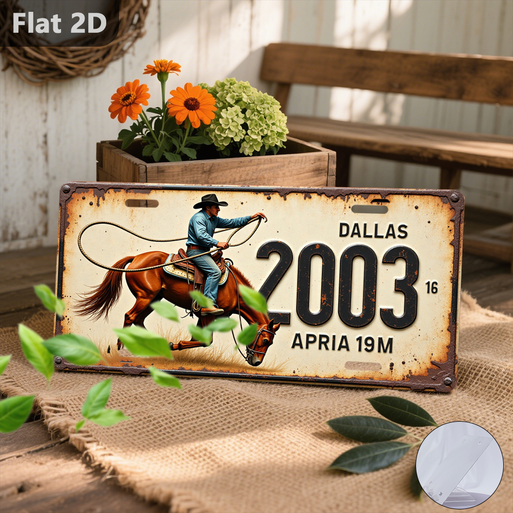 Papan Nama Kuda Koboi Dallas 2 - Home Decor Dallas ulasan dan harga