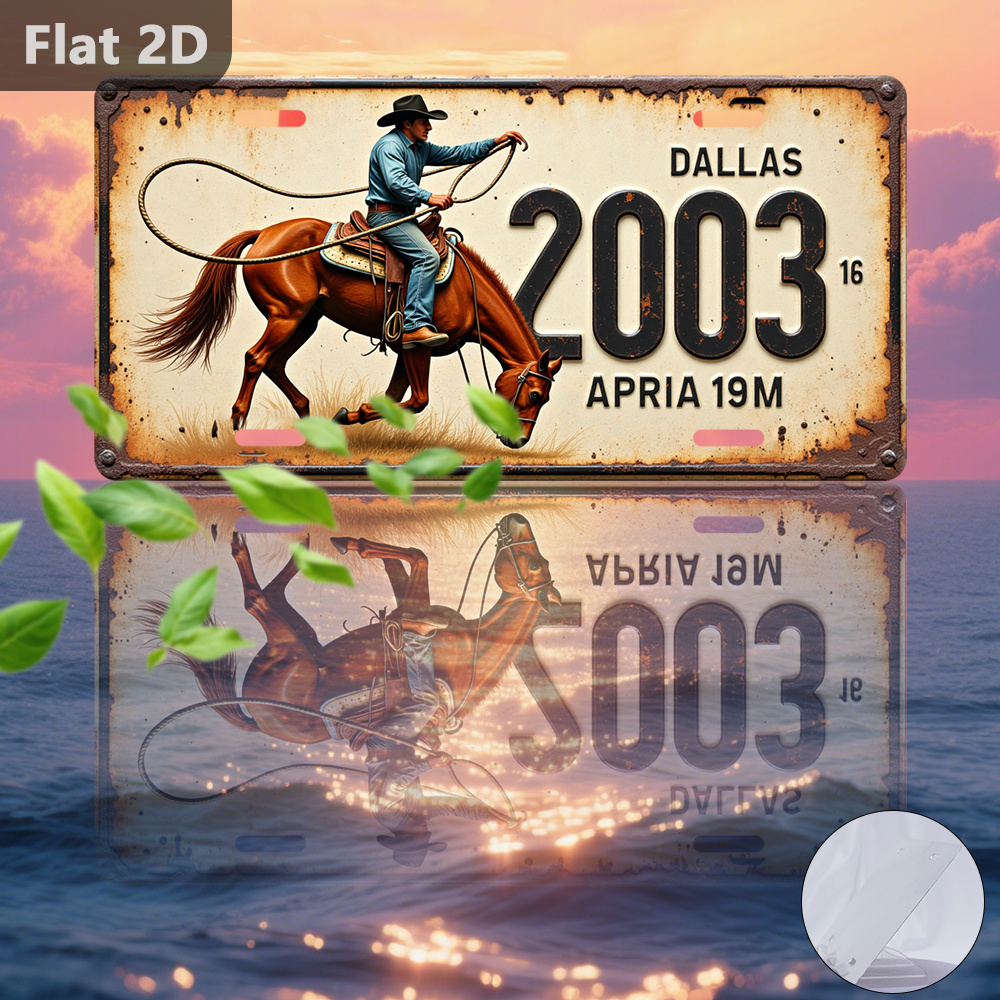 Papan Nama Kuda Koboi Dallas 2 - Home Decor Dallas ulasan dan harga