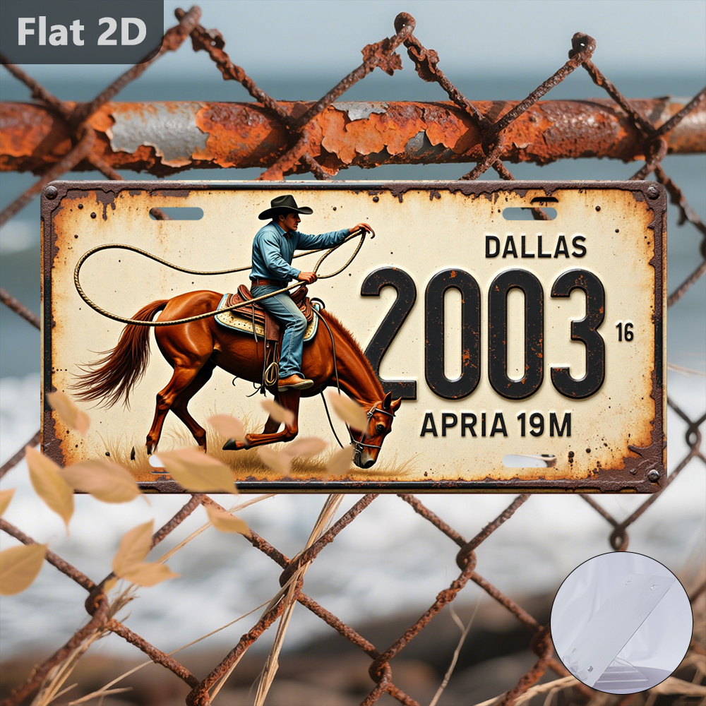 Papan Nama Kuda Koboi Dallas 2 - Home Decor Dallas ulasan dan harga