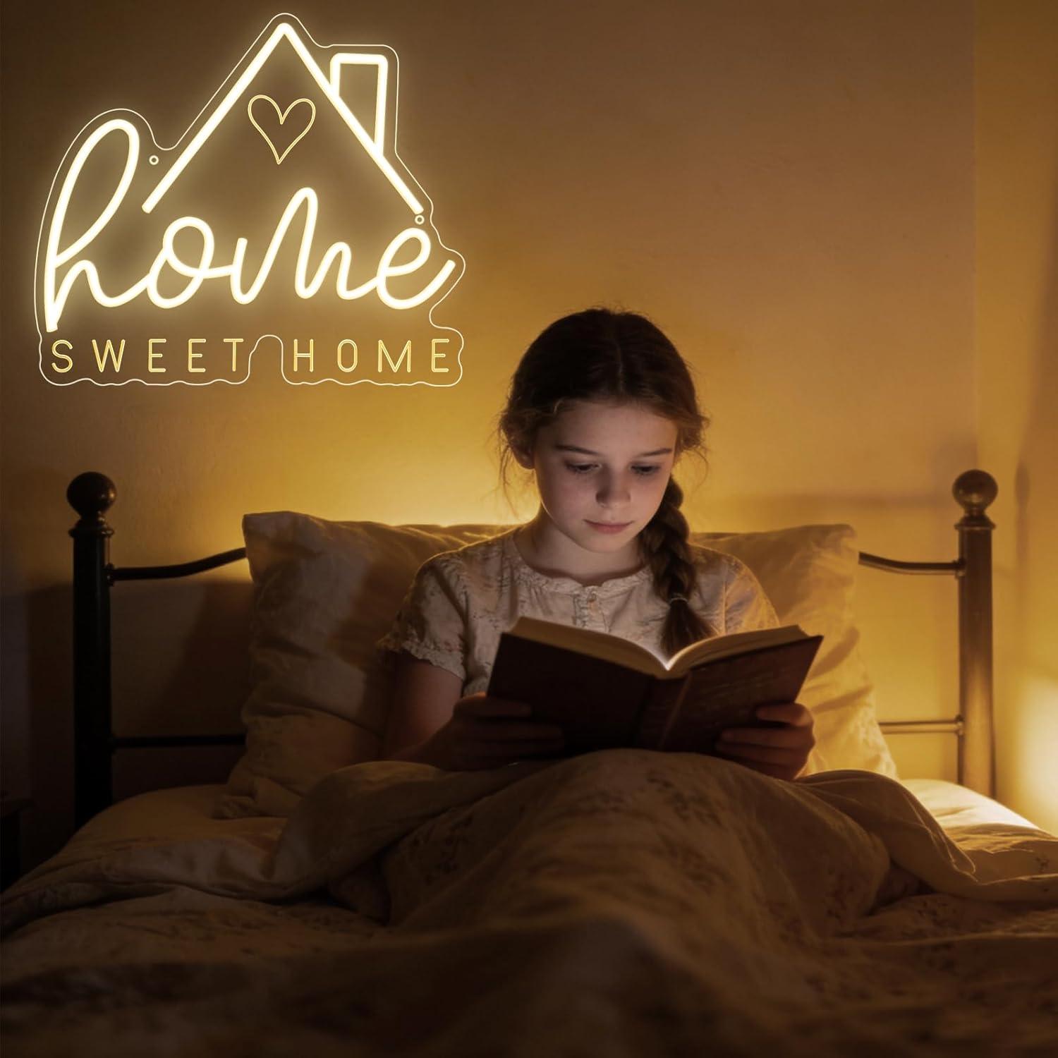 Lampu LED Neon Sweet Home USB  - Home Decor Lighting ulasan dan harga