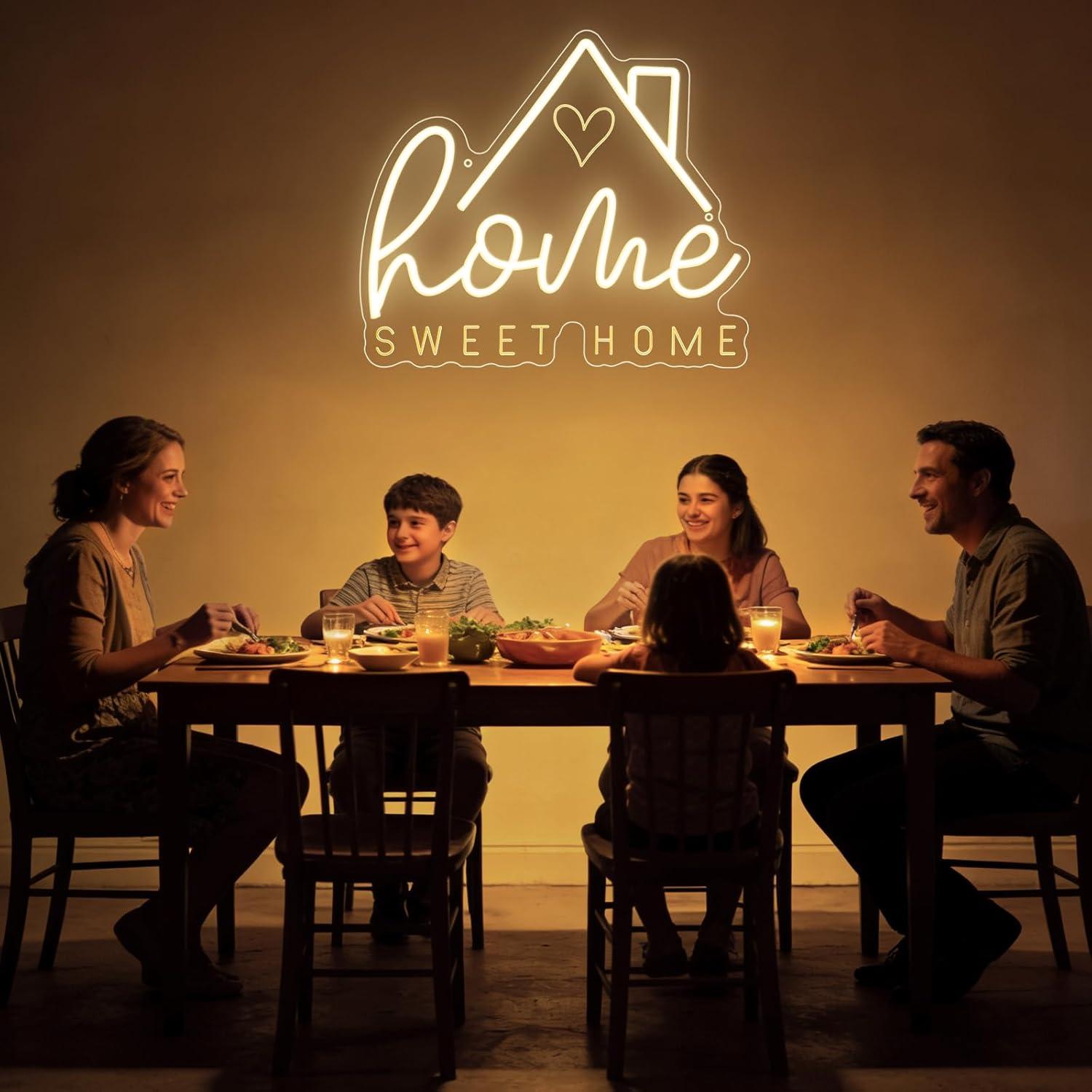Lampu LED Neon Sweet Home USB  - Home Decor Lighting ulasan dan harga