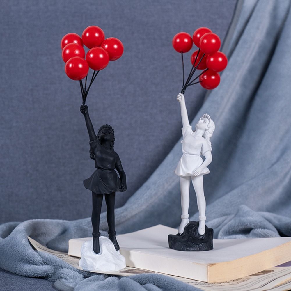 Patung bunga Resin Banksy untu - Home Decor On Sale ulasan dan harga