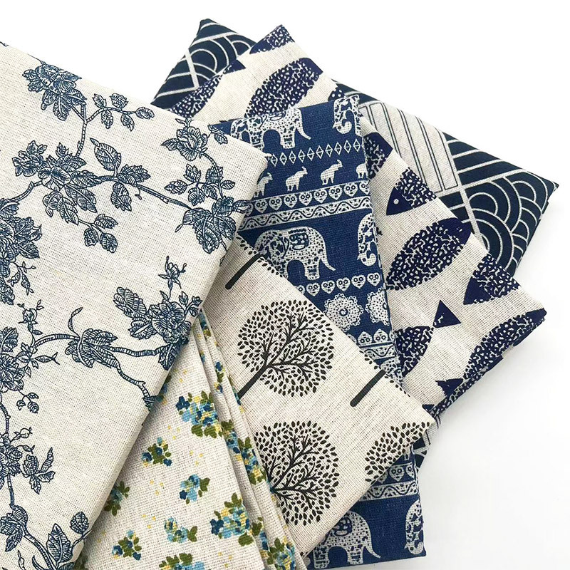 Kain Campuran Katun Linen Moti - Home Decor Inspo ulasan dan harga