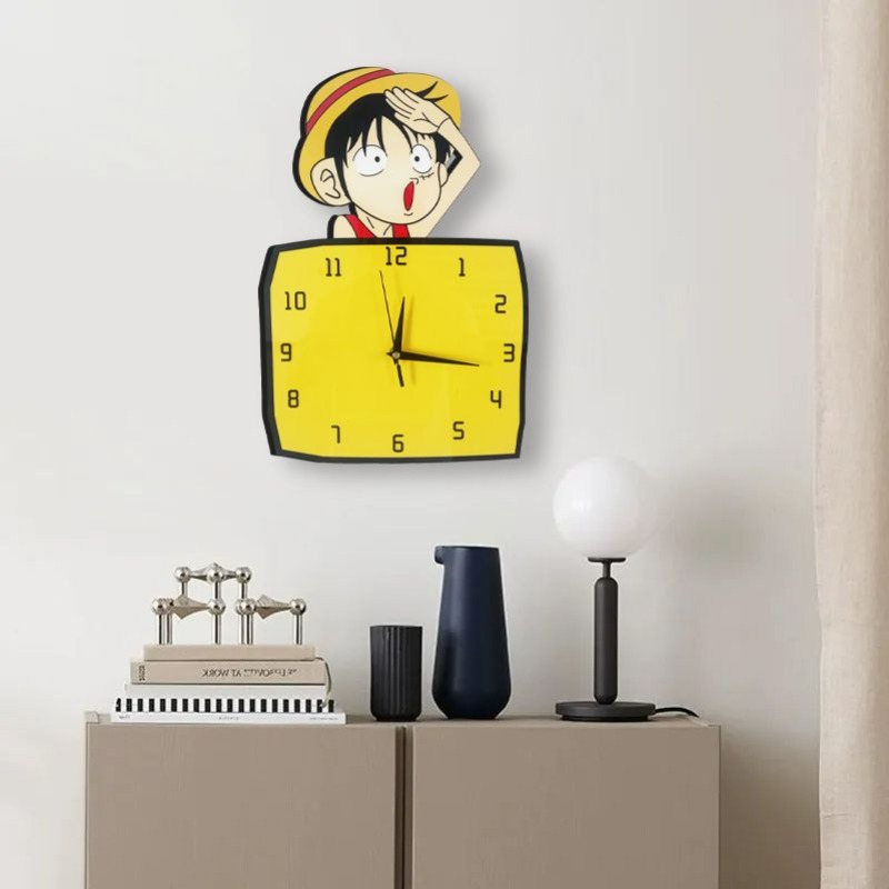 Monkey· D·Luffy jam dinding ka - Wall Clock Silent ulasan dan harga