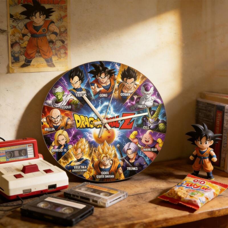 Jam Dinding Bulat Anime Dragon - Wall Clock Silent ulasan dan harga