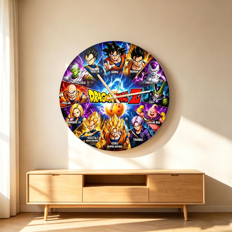Jam Dinding Bulat Anime Dragon - Wall Clock Silent ulasan dan harga