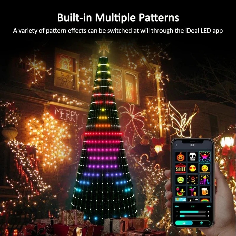 Lampu Pohon Bintang Natal RGB  - Home Decor Lighting ulasan dan harga