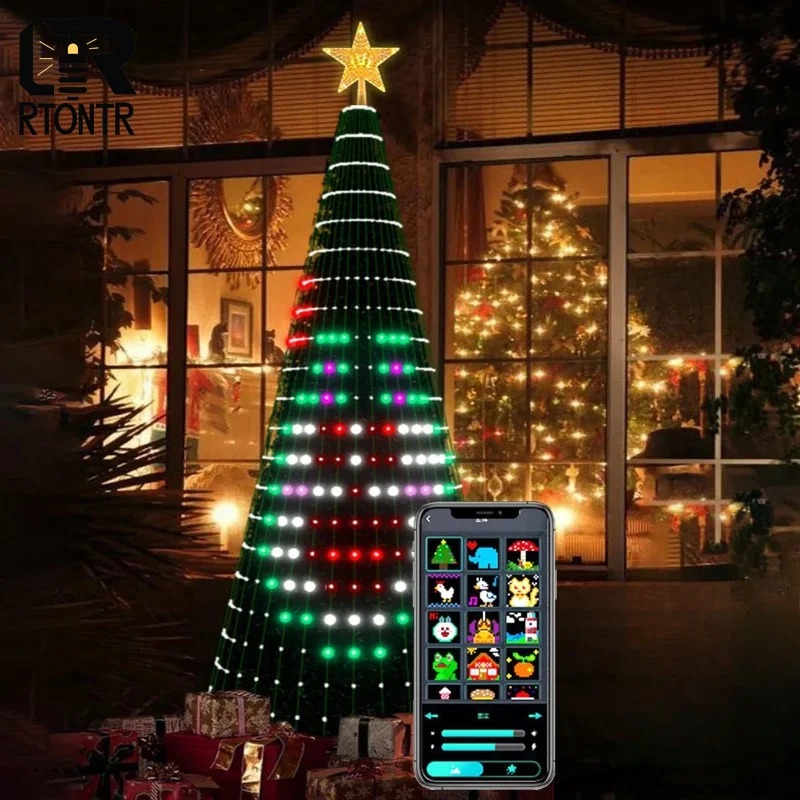 Lampu Pohon Bintang Natal RGB  - Home Decor Lighting ulasan dan harga