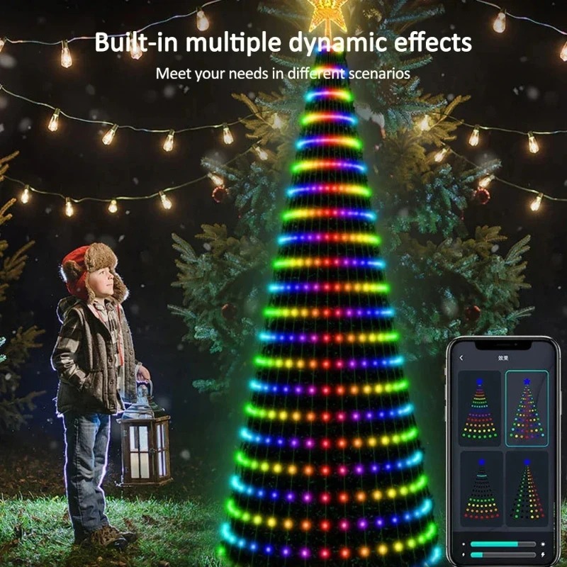 Lampu Pohon Bintang Natal RGB  - Home Decor Lighting ulasan dan harga