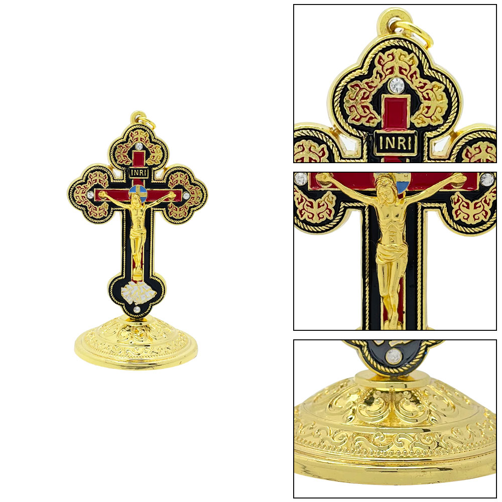 Salib Meja Katolik Emas Enamel - Home Decor Inspo ulasan dan harga
