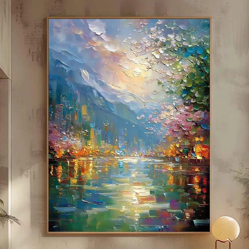 Set Seni Dinding Kanvas Bertek - Home Decor Color Palettes ulasan dan harga