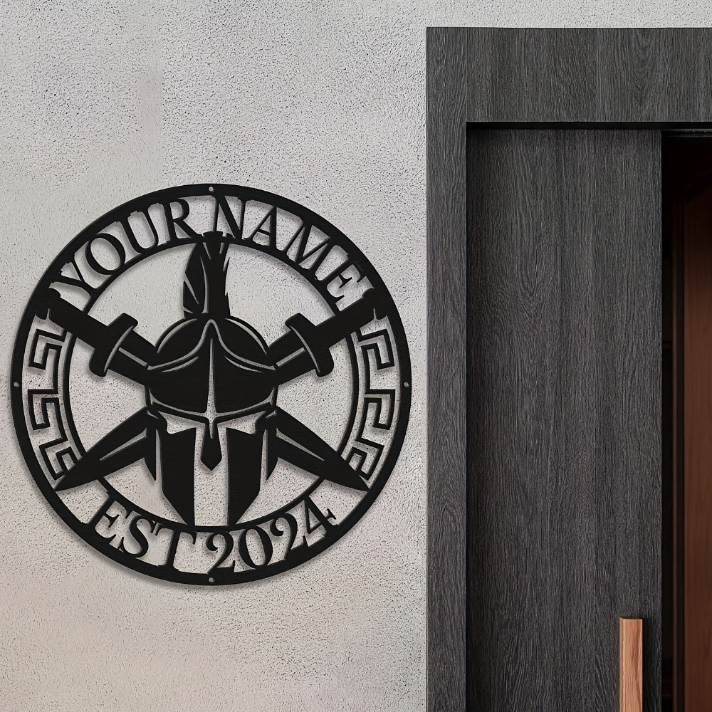 Tanda Logam Helm Spartan Kusto - Geometric Wall Art ulasan dan harga