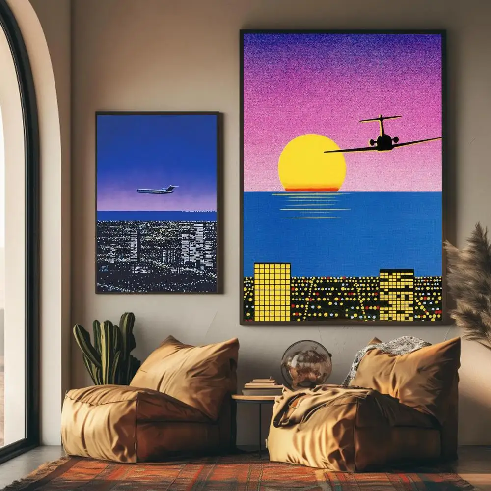 1 Buah Lukisan Karya Seni H-hi - Geometric Wall Art ulasan dan harga