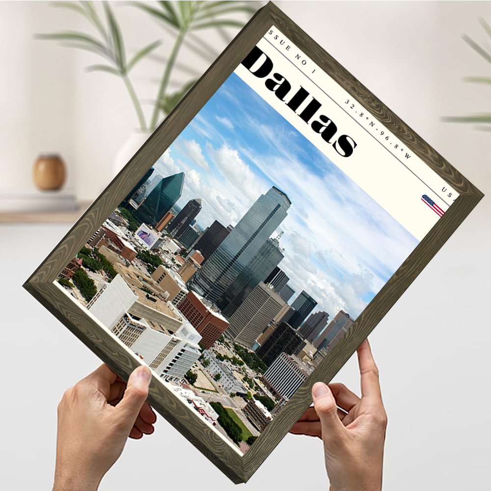 Poster Cetak Perjalanan Dallas - Home Decor Dallas ulasan dan harga