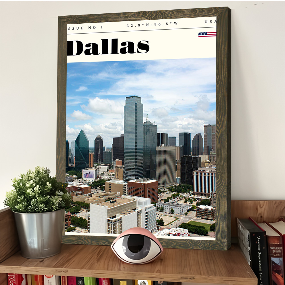 Poster Cetak Perjalanan Dallas - Home Decor Dallas ulasan dan harga