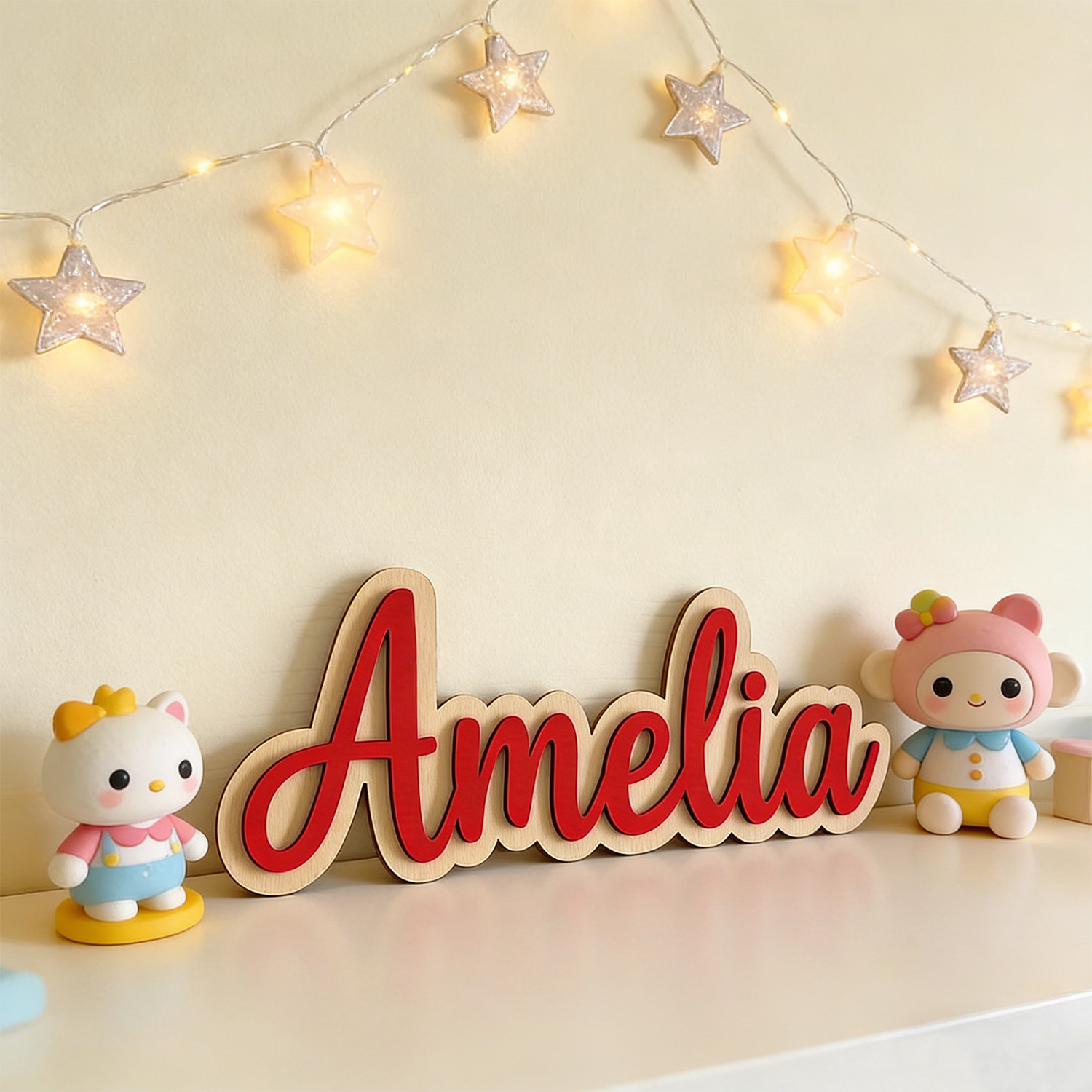 1 Buah Nama Merek Kayu Dua Lap - Home Decor Zone ulasan dan harga