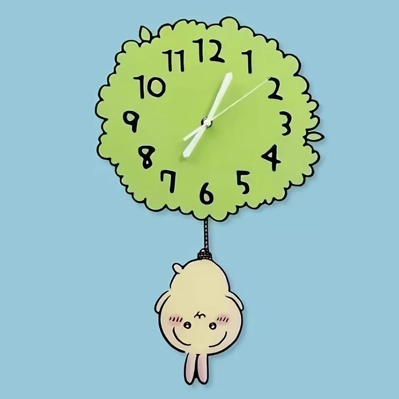 Jam Dinding Pendulum Chiikawa  - Wall Clock Silent ulasan dan harga