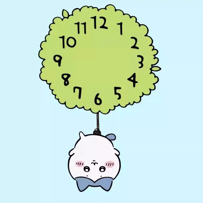 Jam Dinding Pendulum Chiikawa  - Wall Clock Silent ulasan dan harga