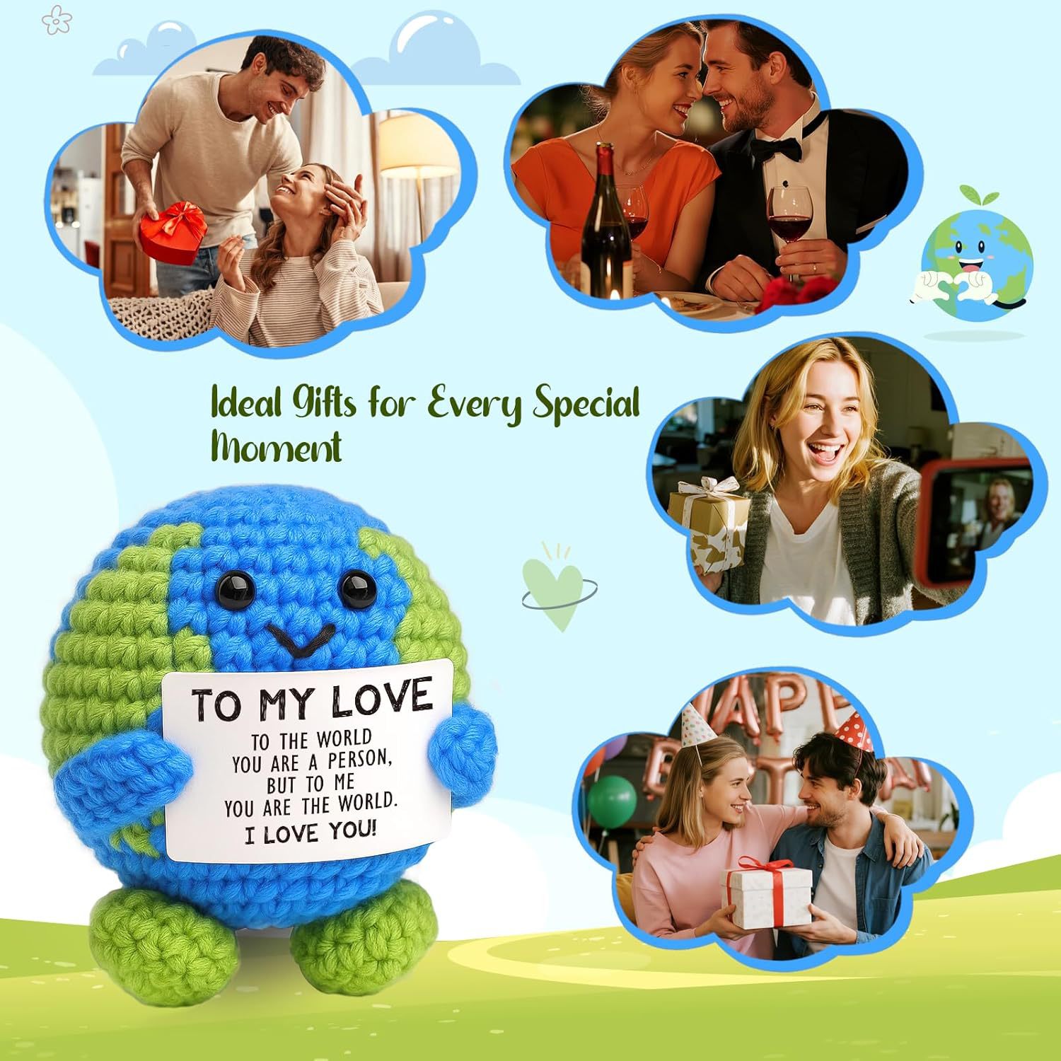 Boneka Rajut Energi Positif, B - Home Decor Duck ulasan dan harga